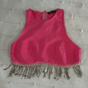 Pink size xs crop top